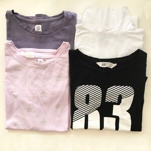 Bundle Girl's 100% Cotton Tee Tops Size 10 - 12
